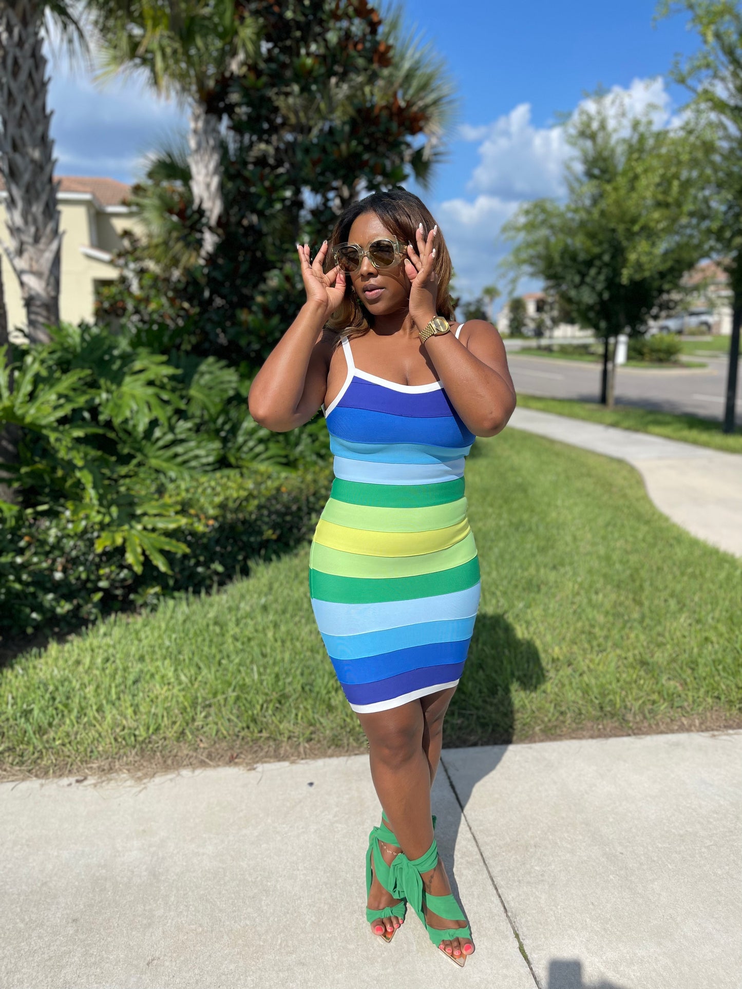 Nighttime in Rio de Janeiro Dress