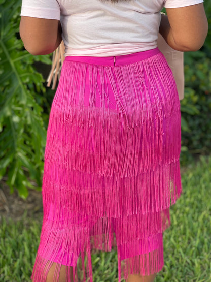 Bora Bora Fringe Skirt