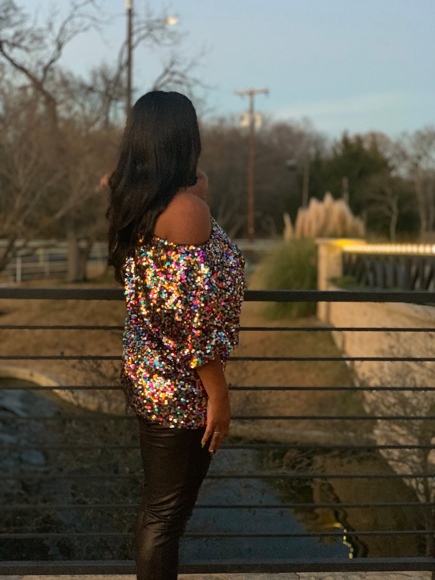 The Christy Sequins Top